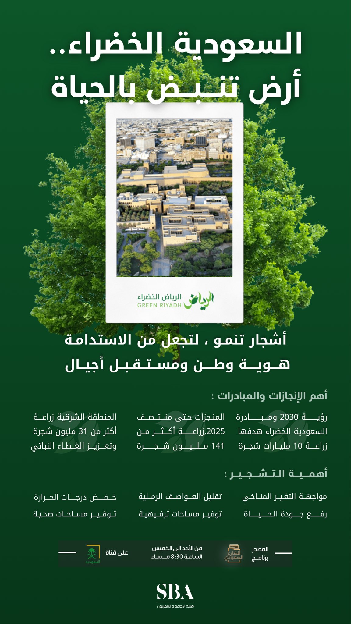 مبادرة السعودية الخضراء؛ خطوات حثيثة لبناء مستقبل أكثر استدامة.