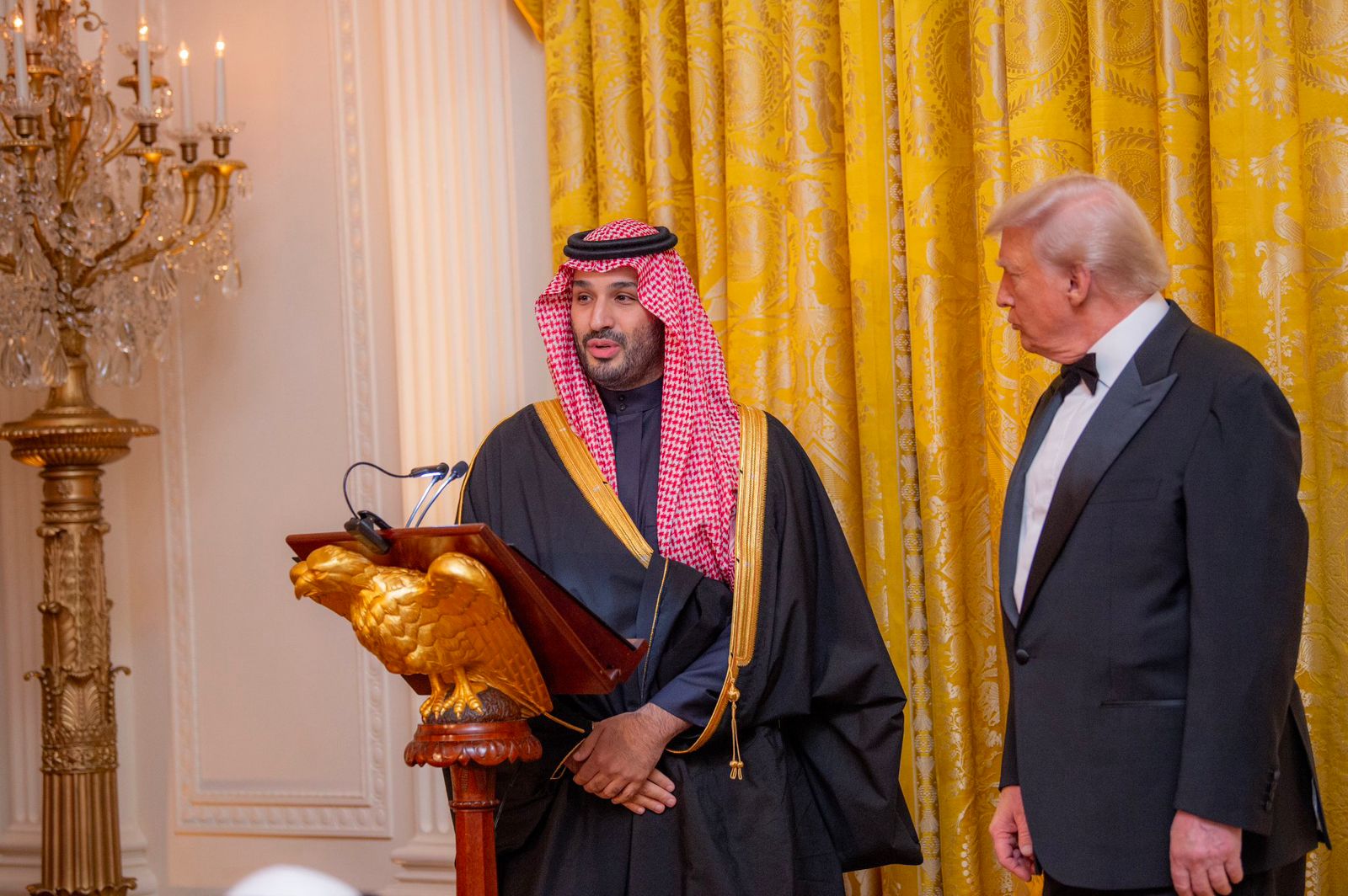 سمو ولي العهد يشّرف حفل العشاء المقام في البيت الأبيض