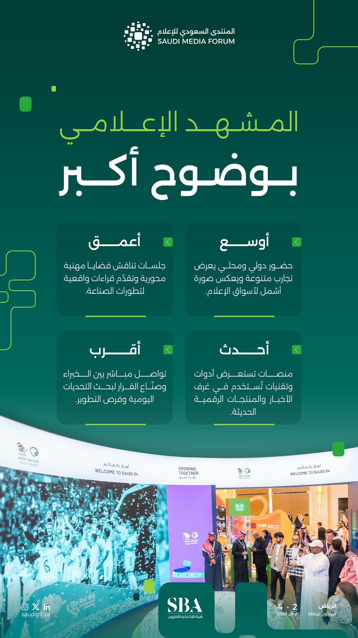 المنتدى السعودي للإعلام منصة عالمية تجمع صُنّاع الإعلام.